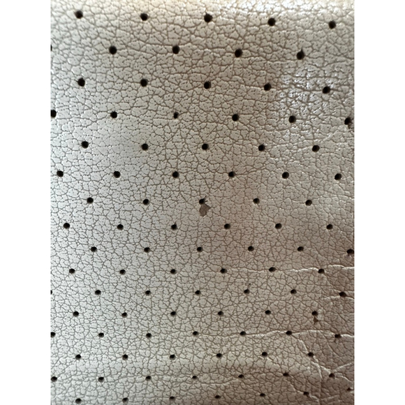 Prada Off-White Perforated Leather Compact Snap Wallet - Picture 6 of 13